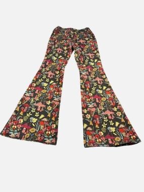 Machine Floral Mushroom Bell Bottoms size 7